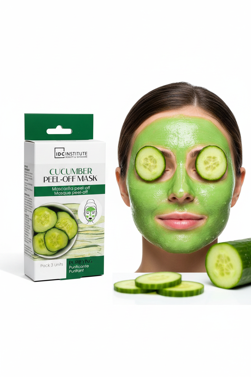Peel Off Komkommer Masker - 3 Stuks voor een Verfrissende Gezichtsbehandeling met Komkommer Peel Off Masker