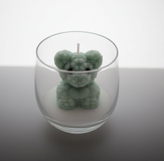 Beer met Hart Kaars – Mintgroen (in Glas)