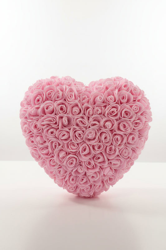 Rozenhart roze handgemaakt 25cm - Uniek en stijlvol