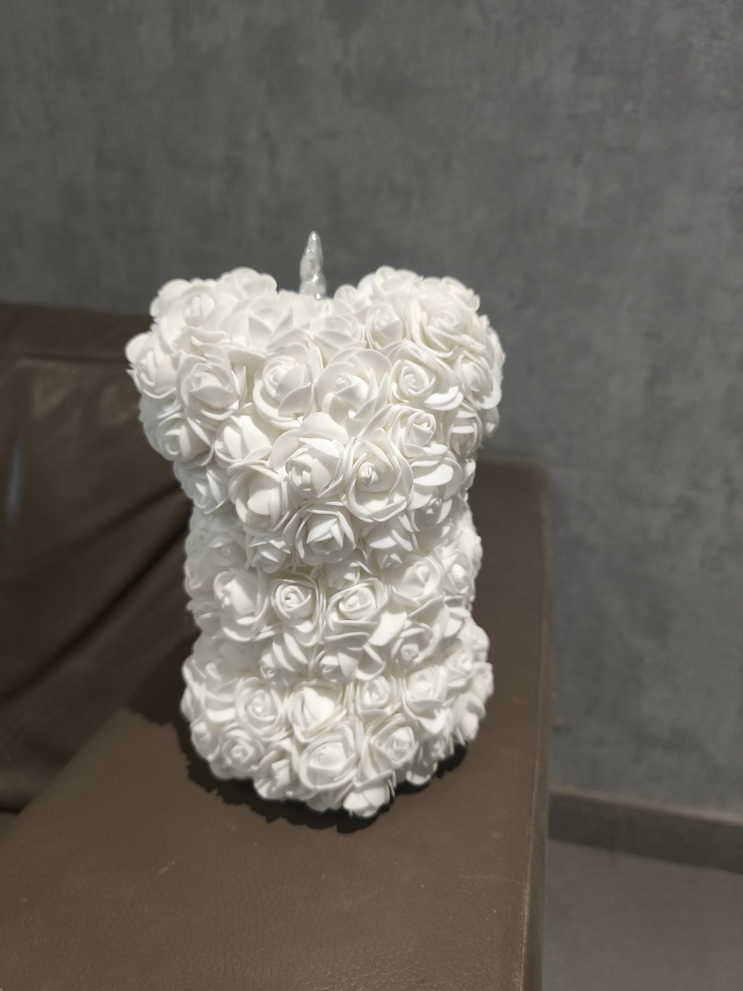 unicorn bloemenbeer handgemaakt 25 cm