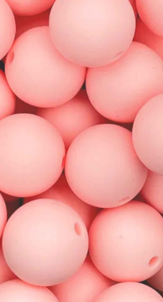siliconen kralen baby roze