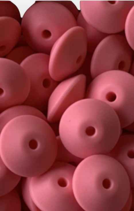 siliconen kralen koraal roze