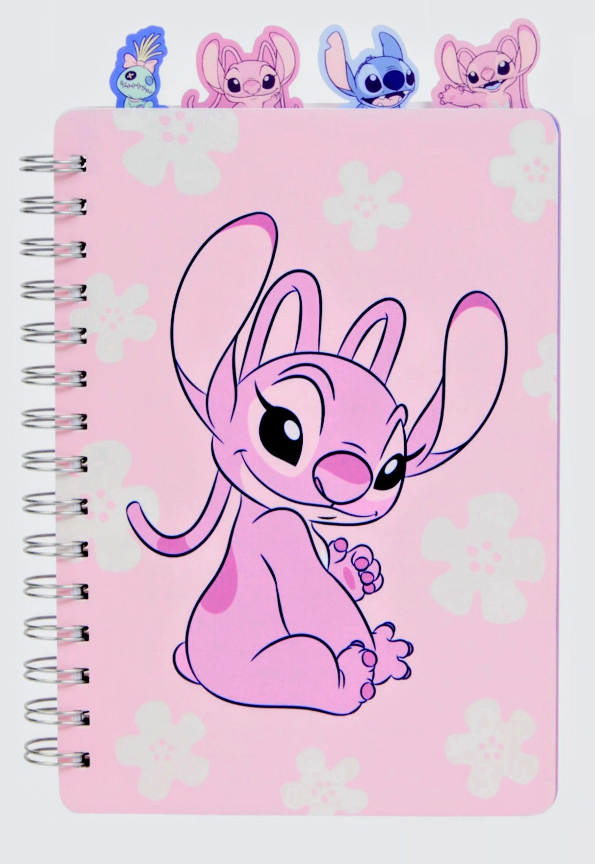 Notitieboekje met tabs – Stitch, Angel, Hello Kitty & Disney Princessen (A5 | 100 bladzijden)