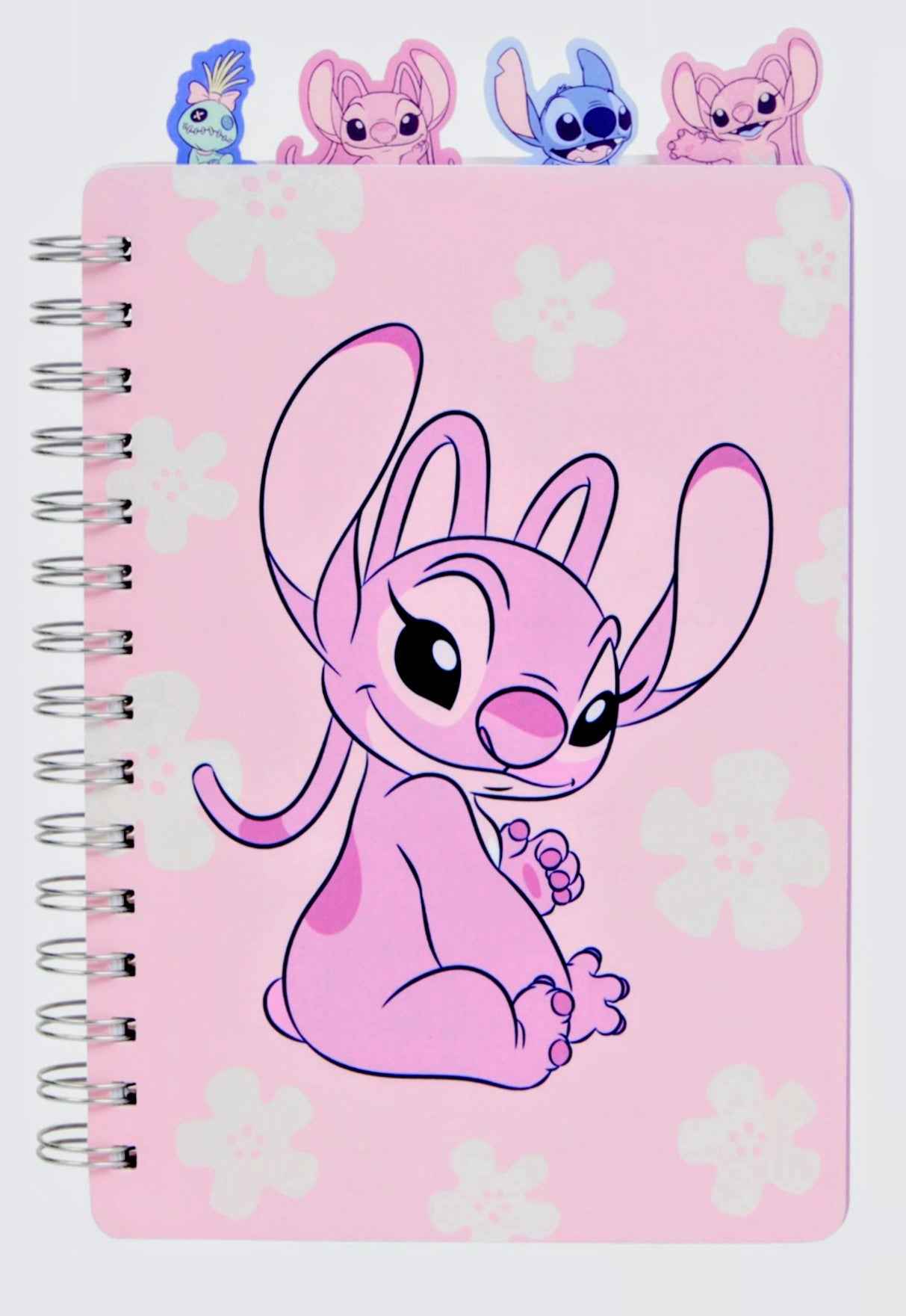 Notitieboekje met tabs – Stitch, Angel, Hello Kitty & Disney Princessen (A5 | 100 bladzijden)