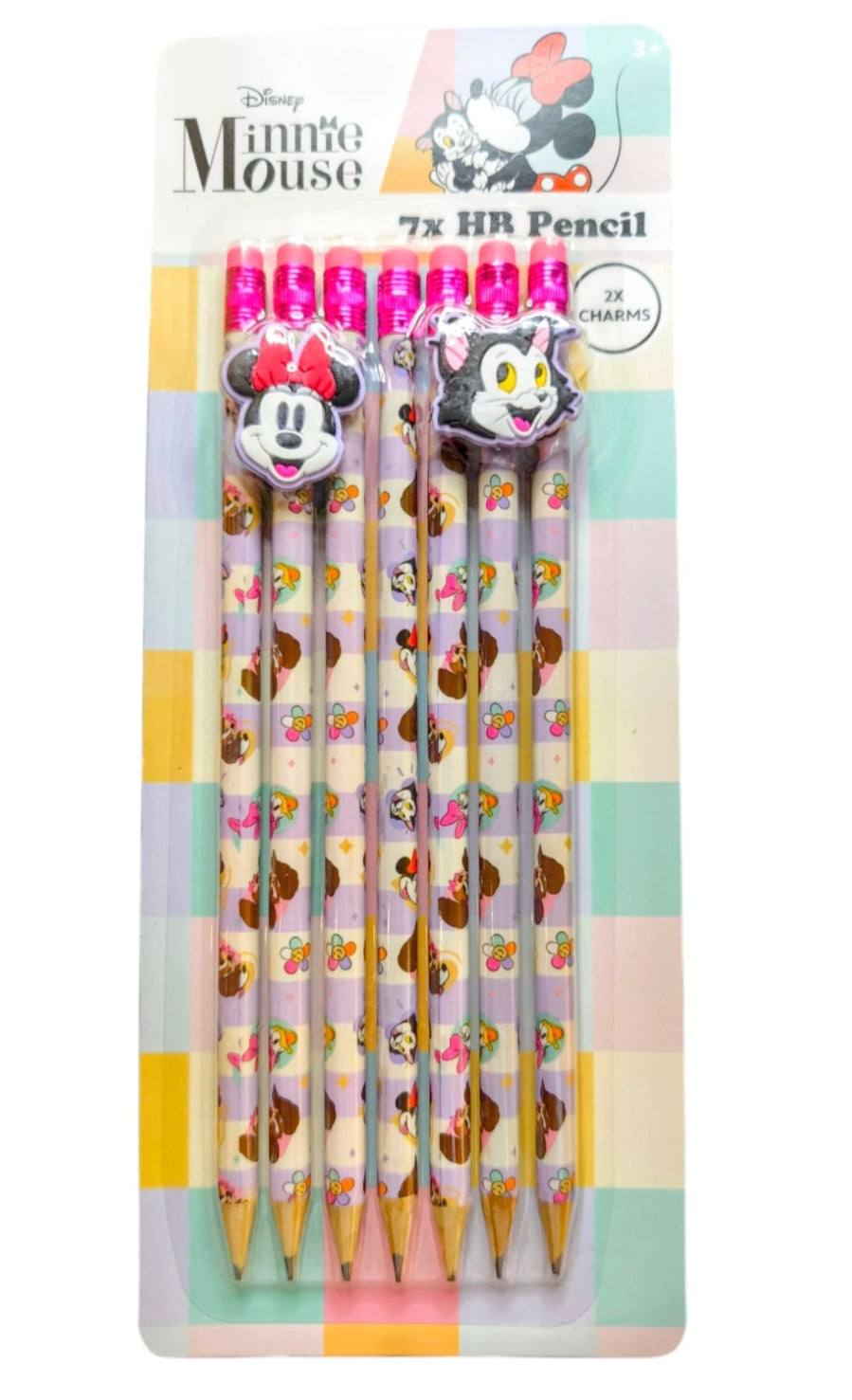 Disney /marvel Potloden Set – 7x HB Potlood met Gum & 2x Charms