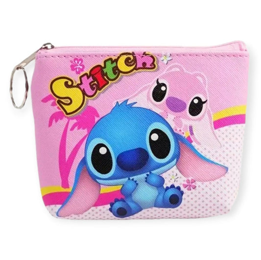 Stitch munten portemonnee/sleutelhanger
