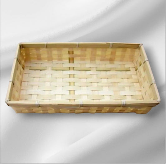 Bamboe handgeweven geschenkmand