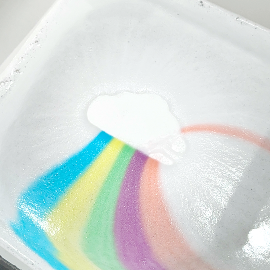 Badbom 150 gr - wolk regenboogeffect - Kokosgeur