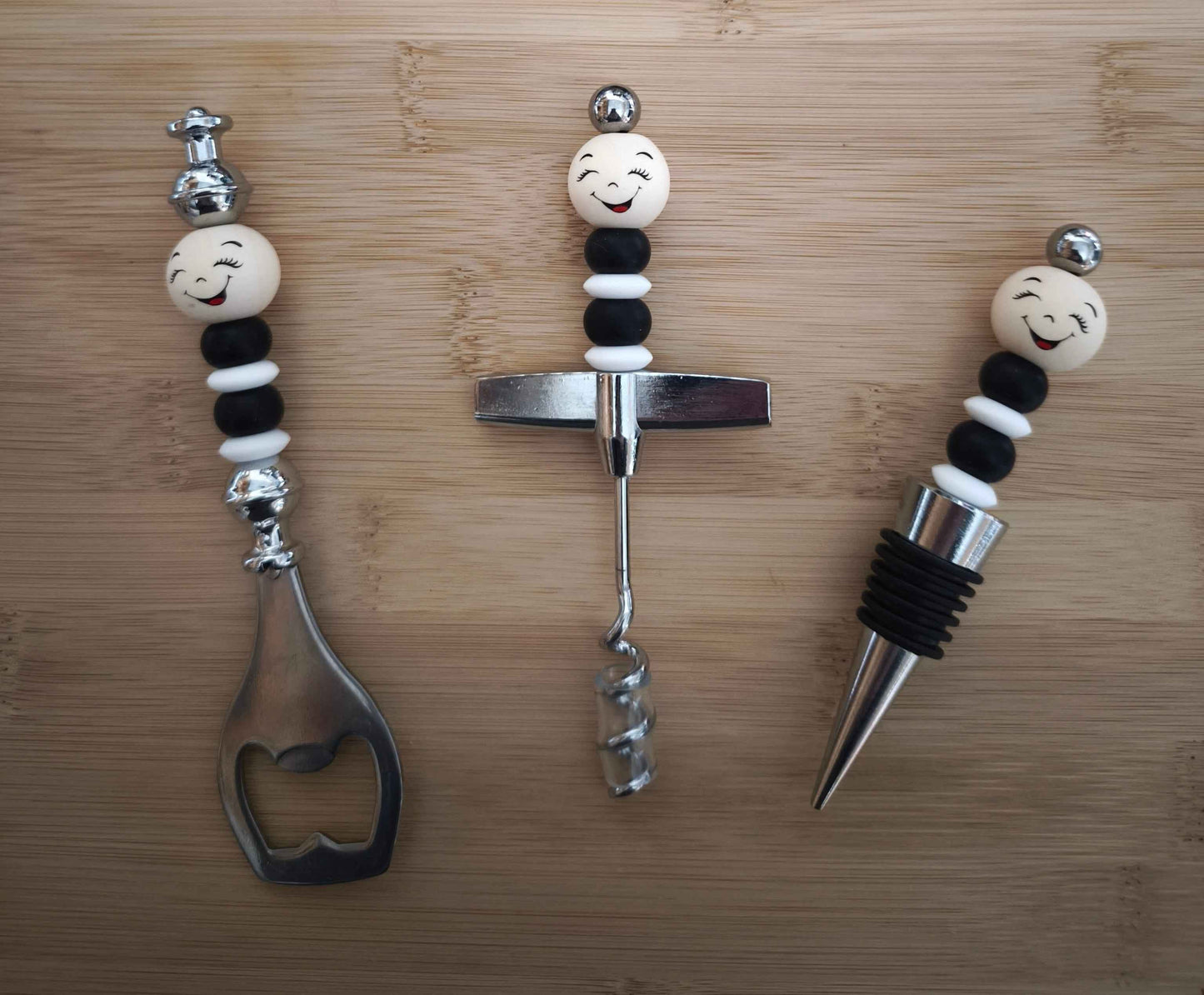 Cadeausets flessenopener,kurkentrekker en wijnflesstop