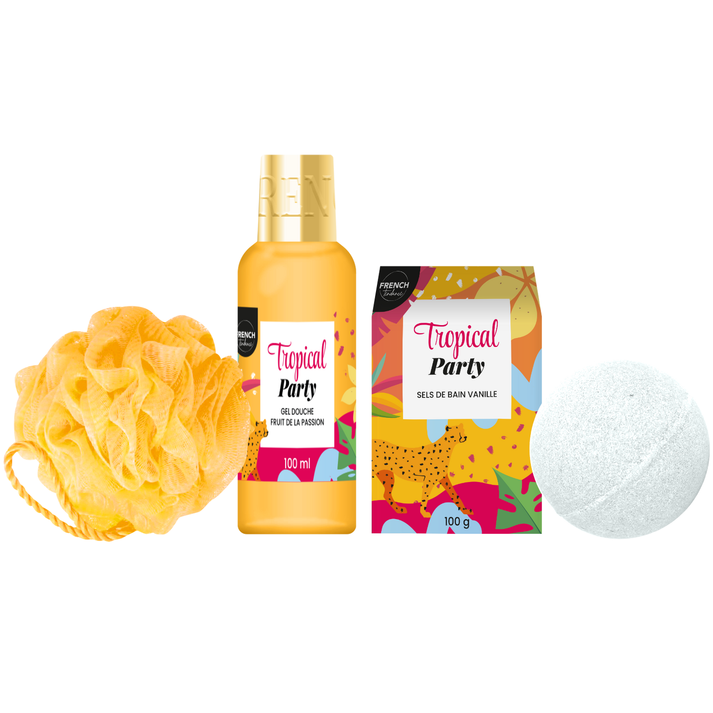 Mini badkuip Tropical Party - cadeauset