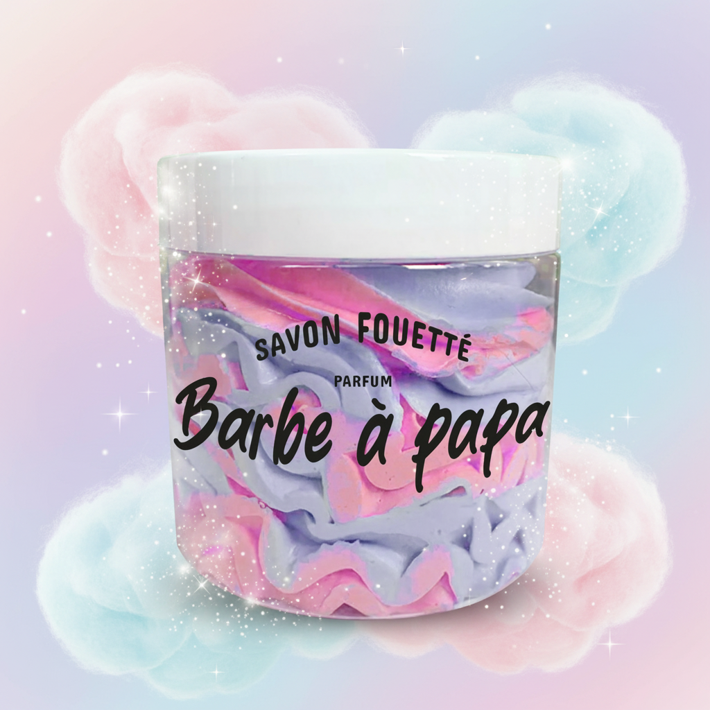 whipped cream soap: Strawberry & kiwi