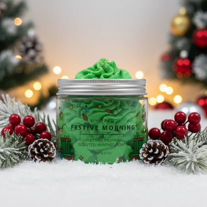 whipped cream soap: Strawberry & kiwi