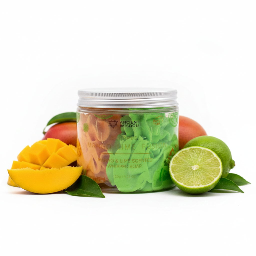 whipped cream soap: Strawberry & kiwi