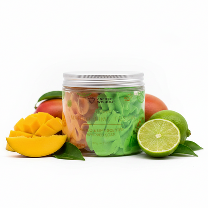 whipped cream soap: Strawberry & kiwi