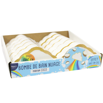 Badbom 150 gr - wolk regenboogeffect - Kokosgeur