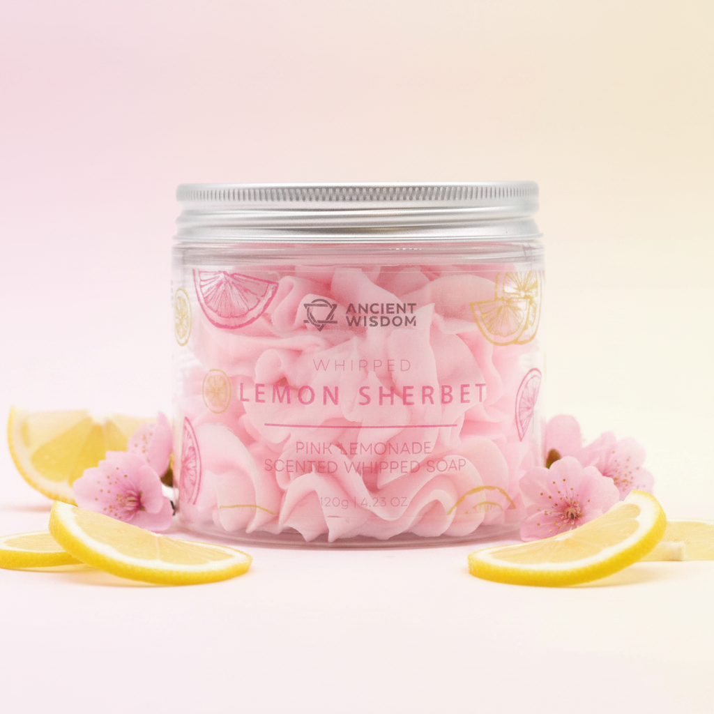 whipped cream soap: Strawberry & kiwi
