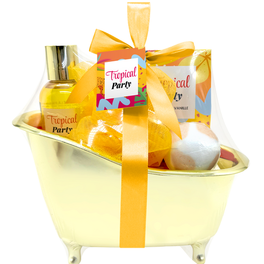 Mini badkuip Tropical Party - cadeauset
