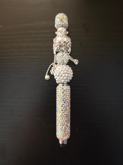 Handgemaakte luxe 2in1 combi glitter touchscreen en balpen