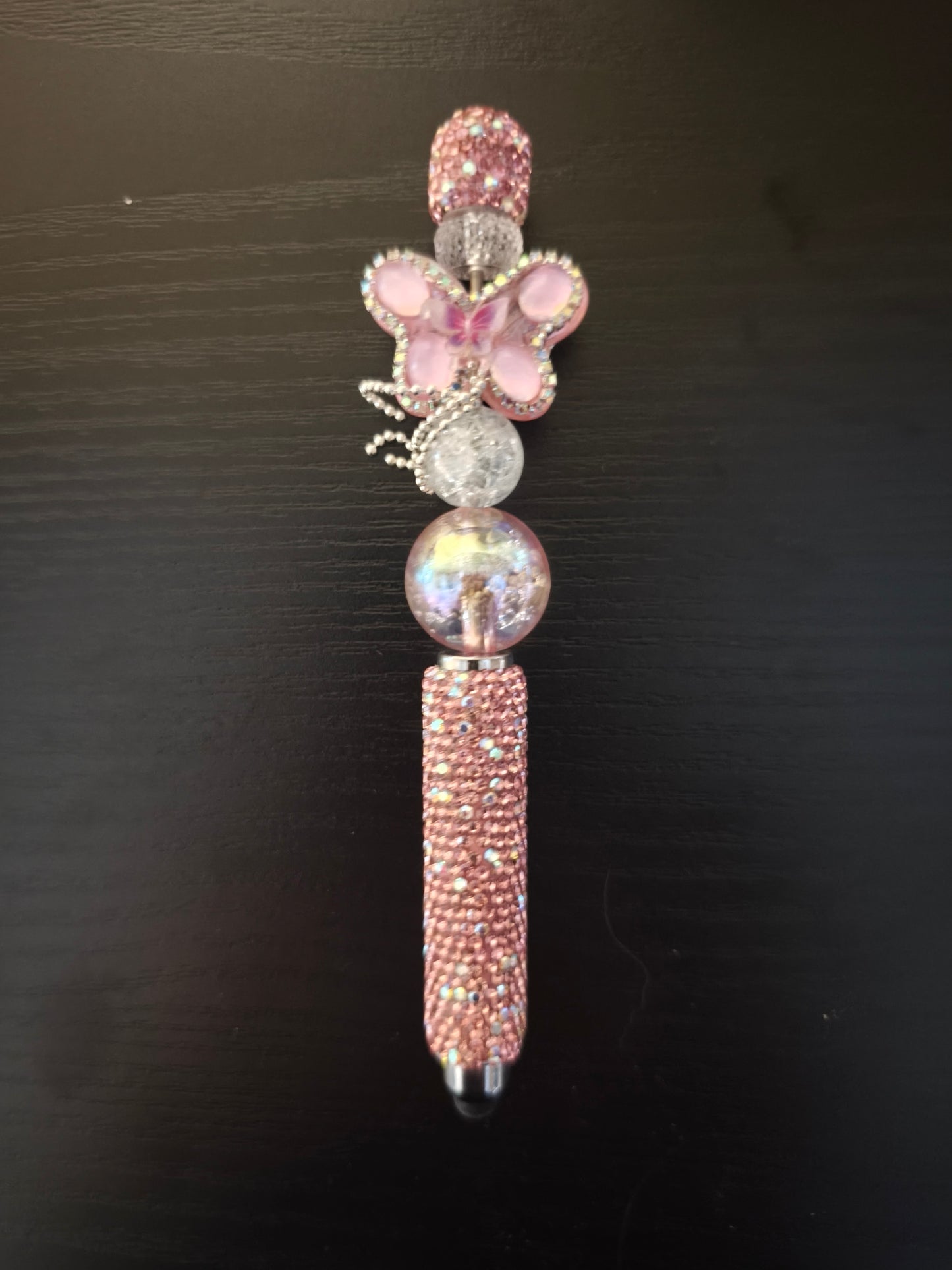 Handgemaakte luxe 2in1 combi glitter touchscreen en balpen