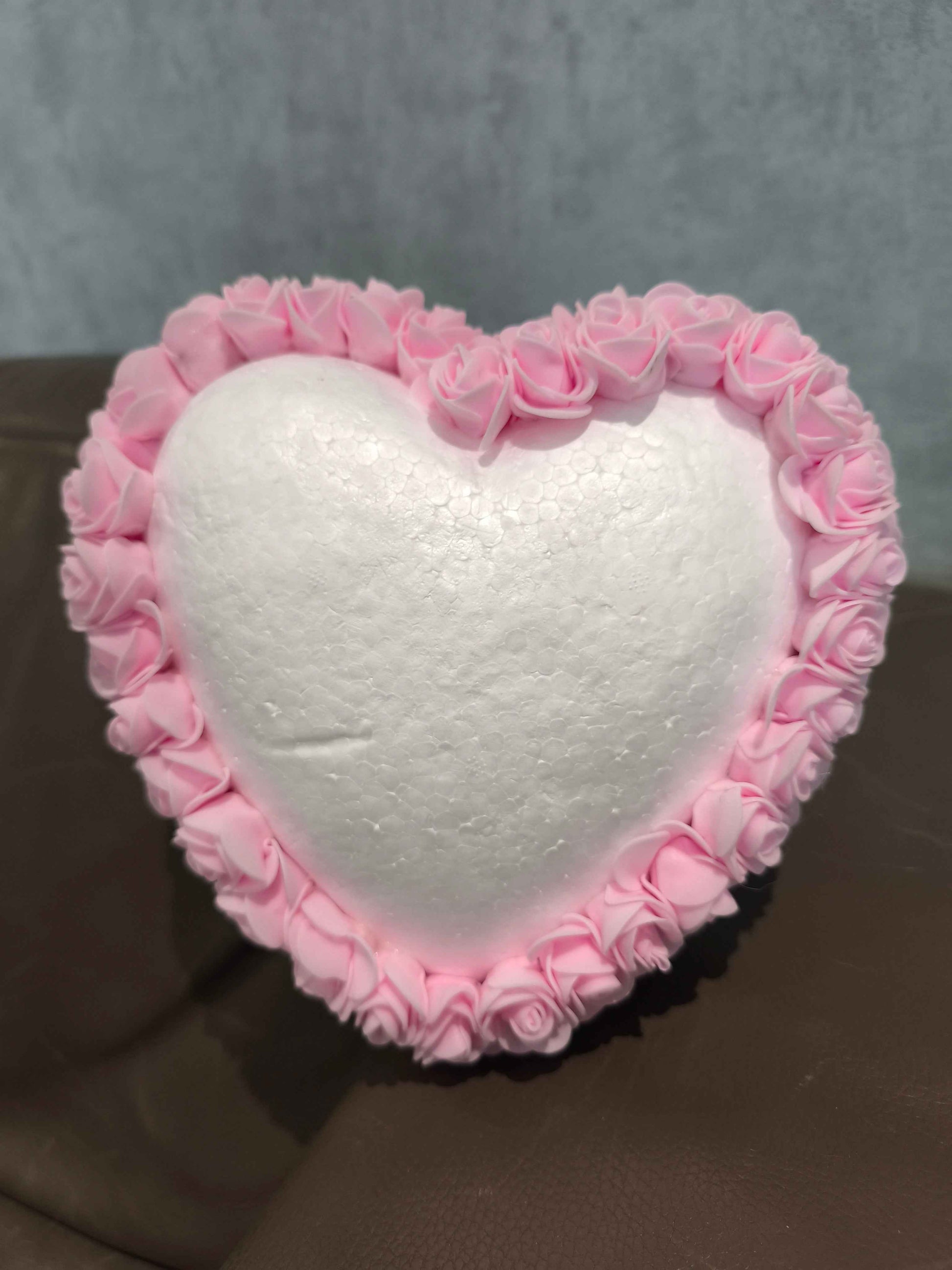 Rozenhart roze handgemaakt 25cm - Uniek en stijlvol