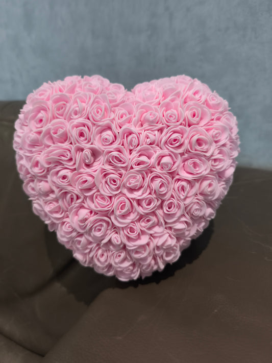 Rozenhart 25cm – Roze handgemaakt