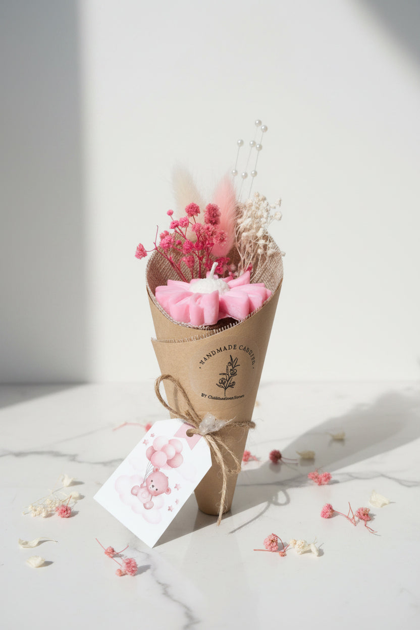 Boeket bloemen kaars 1 stuk - Unieke decoratieve kaars voor elke gelegenheid