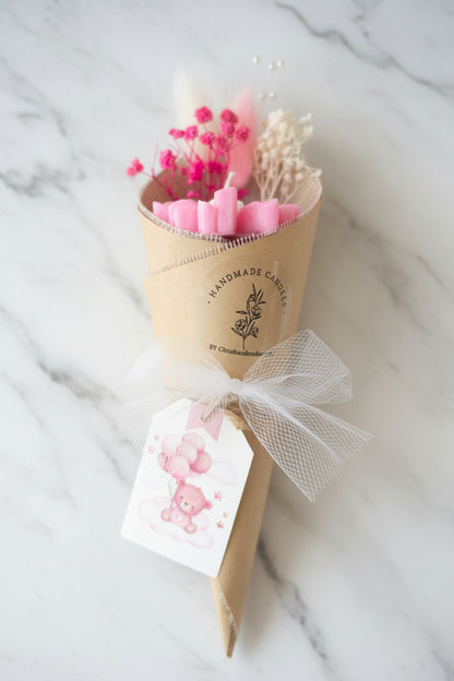 Boeket bloemen kaars 1 stuk - Unieke decoratieve kaars voor elke gelegenheid