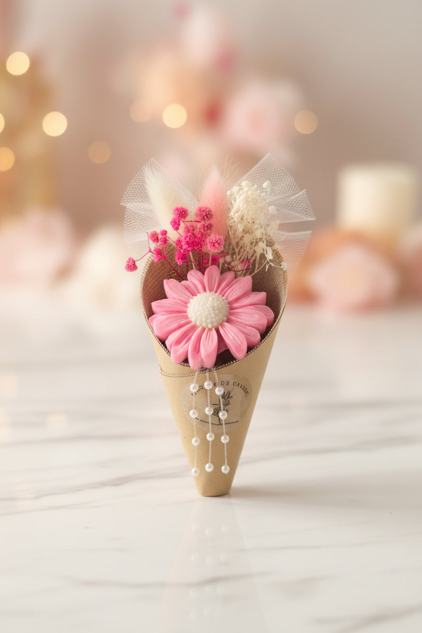 Boeket bloemen kaars 1 stuk - Unieke decoratieve kaars voor elke gelegenheid