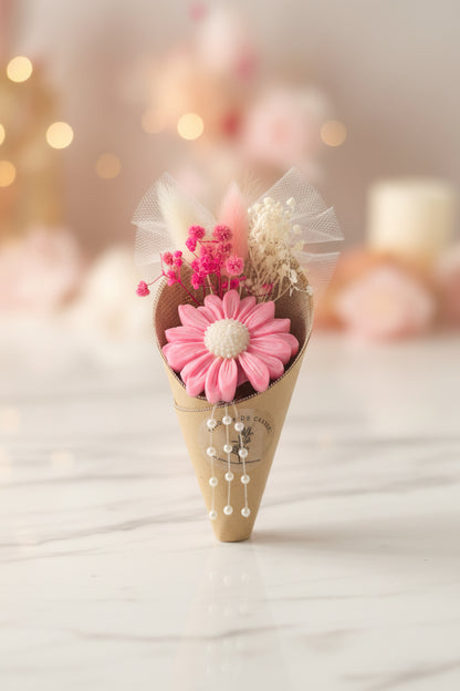Boeket bloemen kaars 1 stuk - Unieke decoratieve kaars voor elke gelegenheid