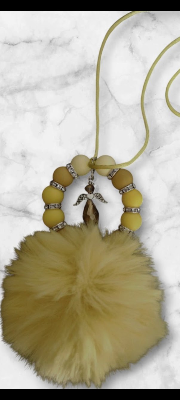 Handgemaakte Auto beschermengel Achteruitkijksspiegelhanger