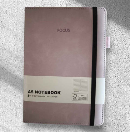 Gepersonaliseerd notitieboekje met siliconen kralen - pen en sleutelhanger