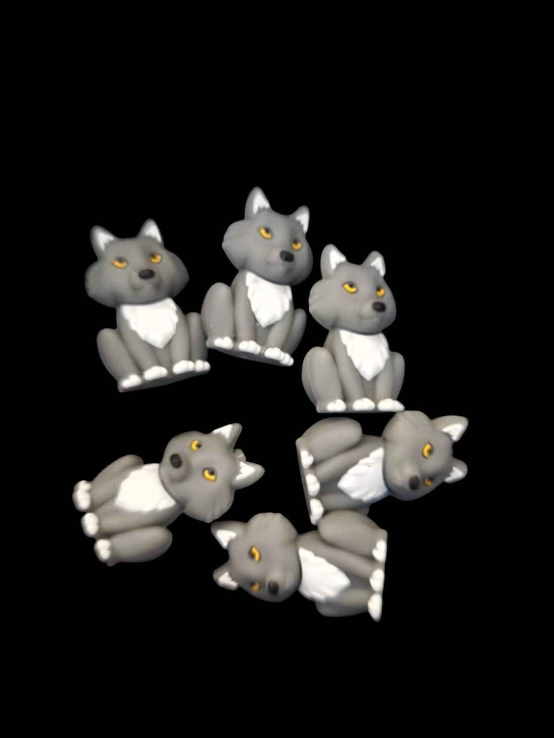 3D grijze vos