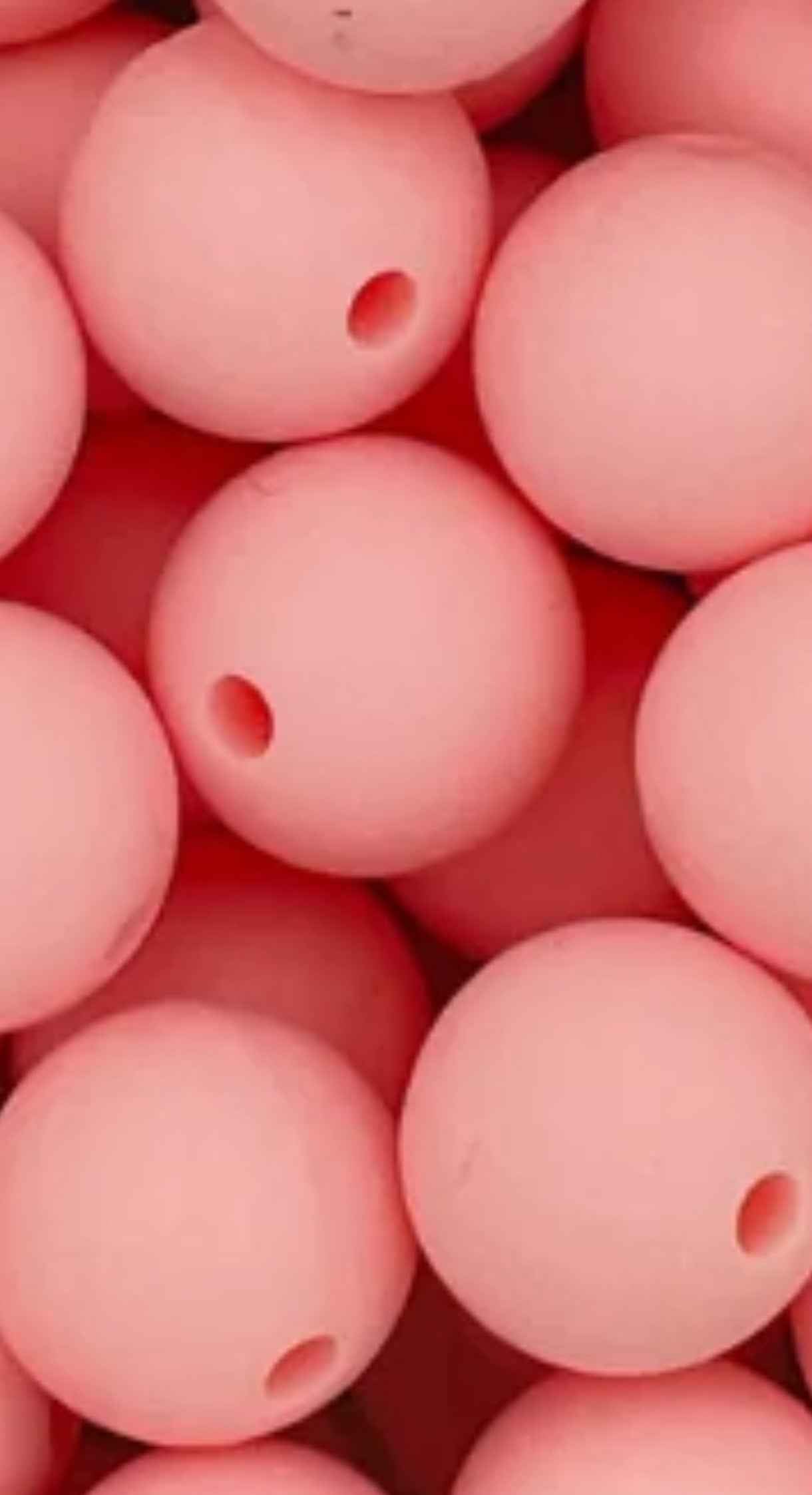 siliconen kralen baby roze