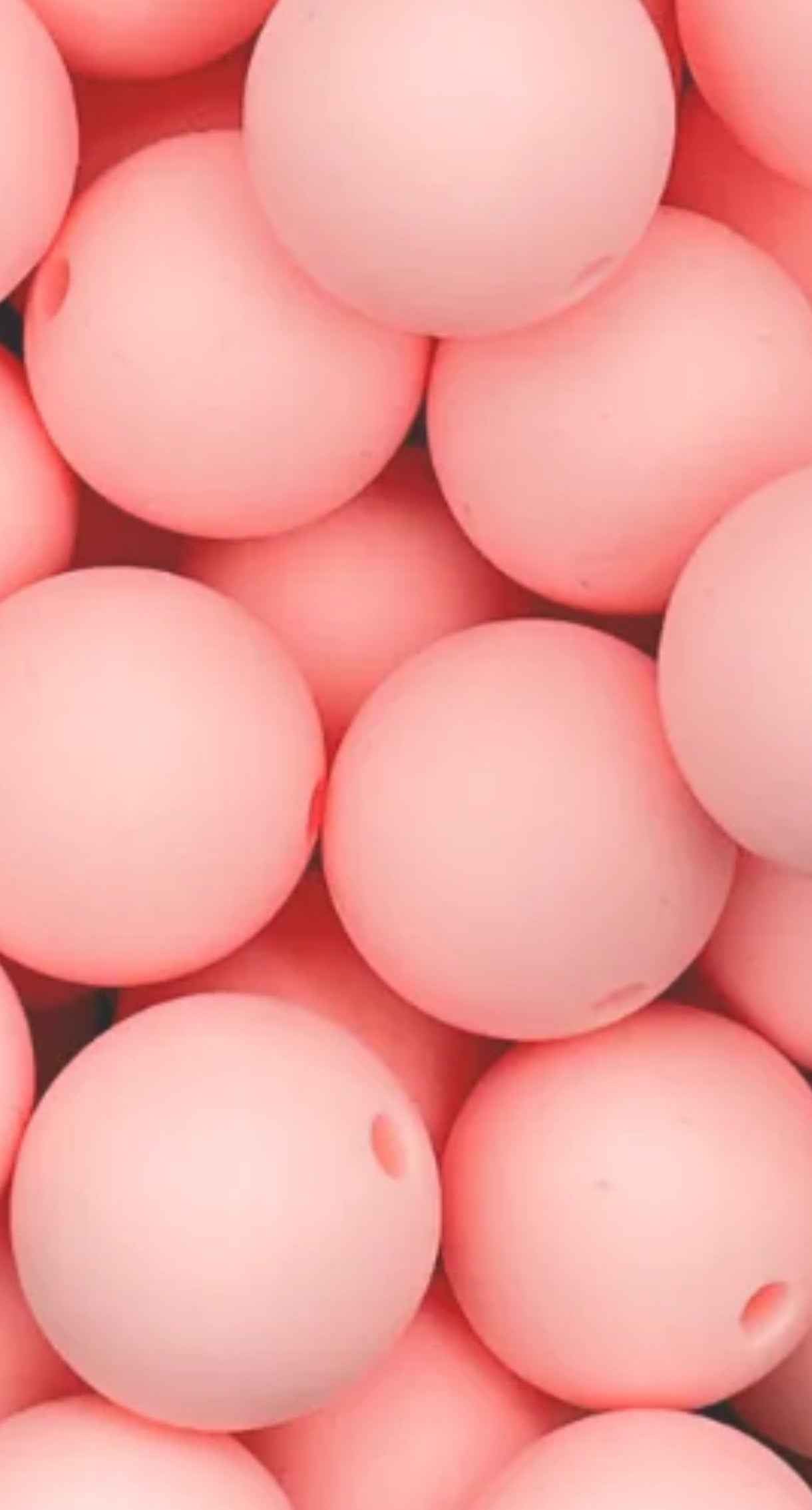siliconen kralen baby roze
