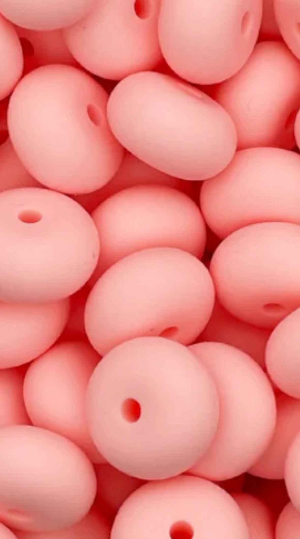 siliconen kralen baby roze