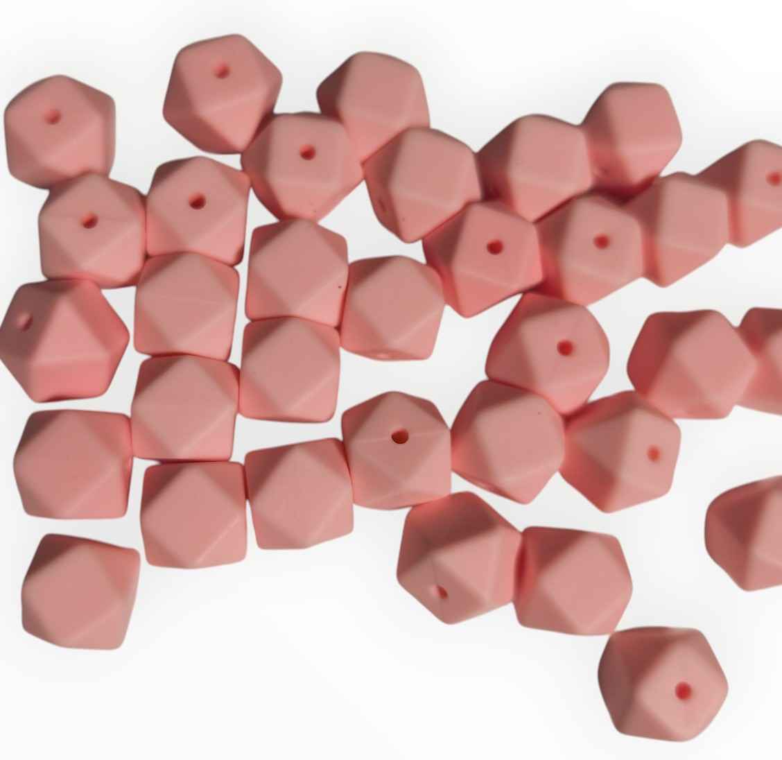 siliconen kralen baby roze