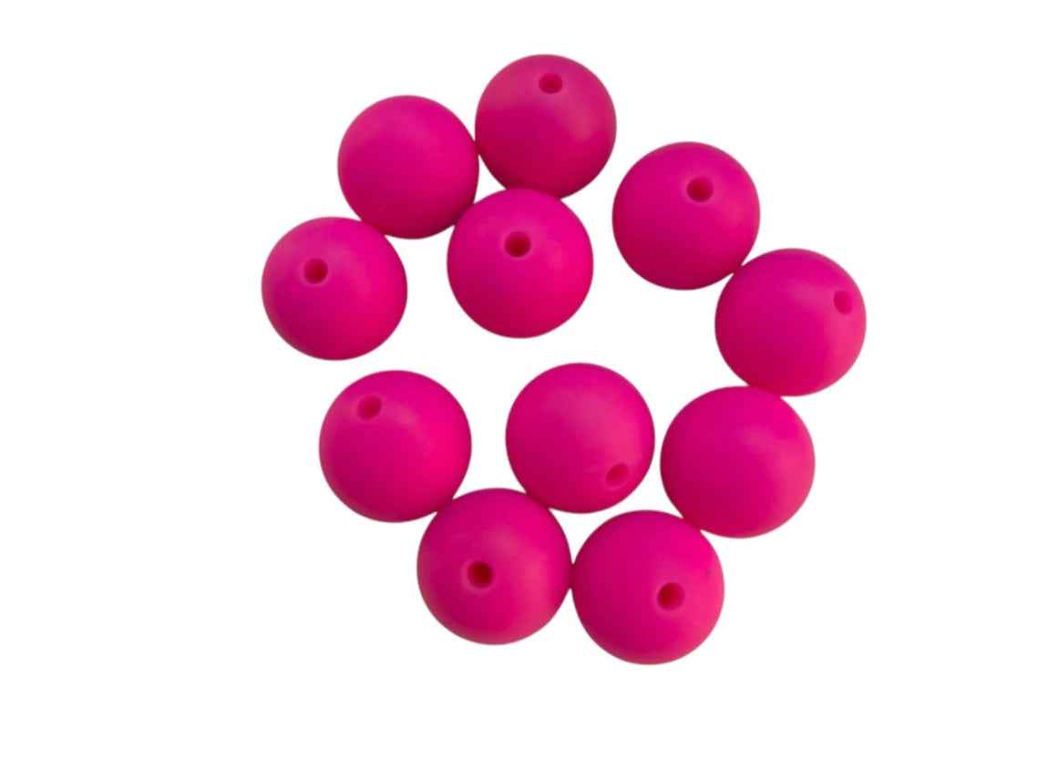 siliconen kralen flamingo roze