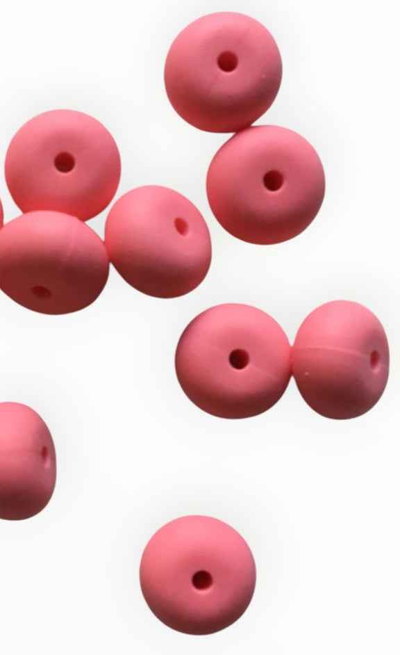siliconen kralen koraal roze