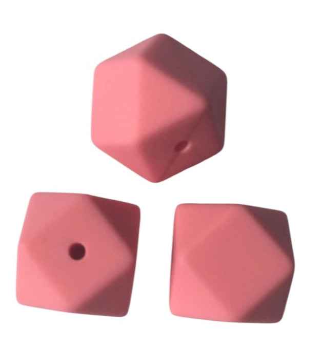 siliconen kralen koraal roze