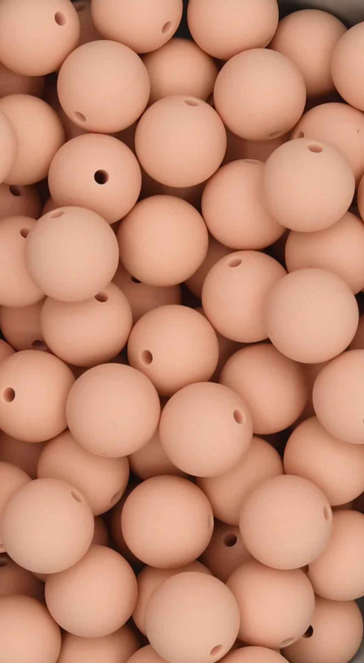 siliconen kralen zalm roze