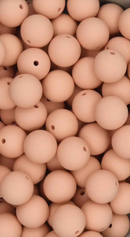 siliconen kralen zalm roze