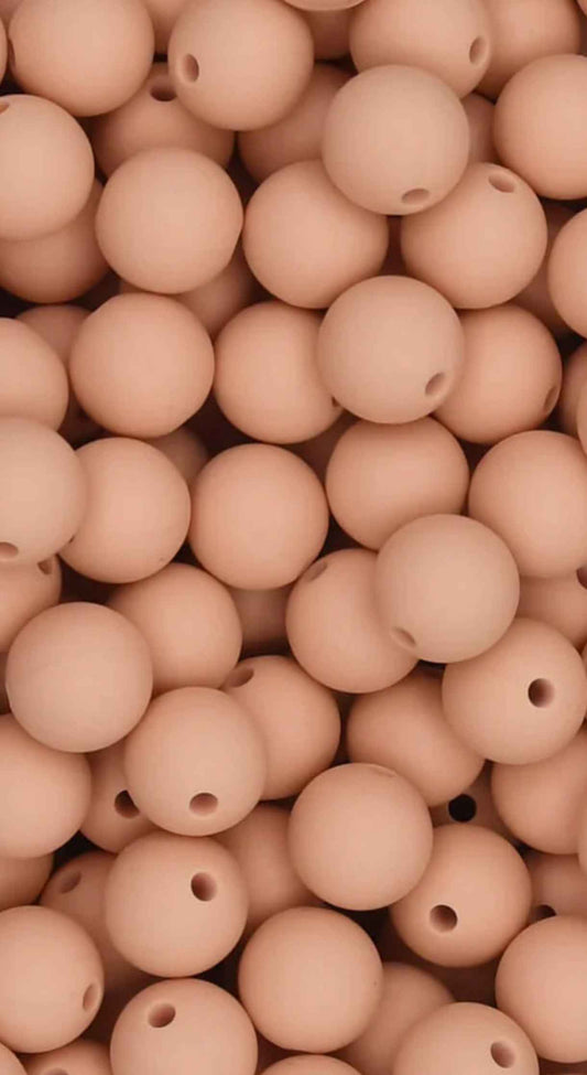 siliconen kralen zalm roze