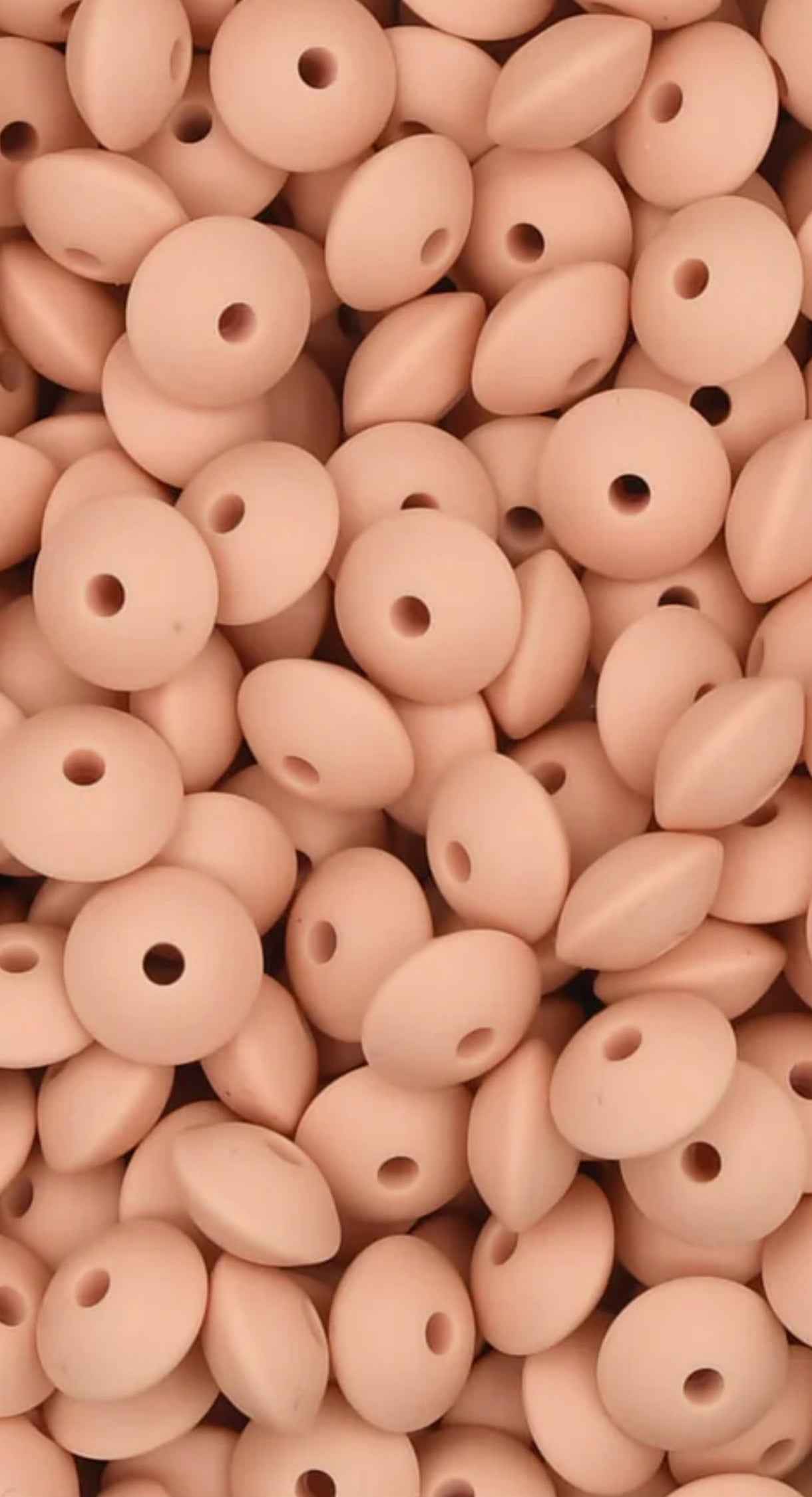 siliconen kralen zalm roze