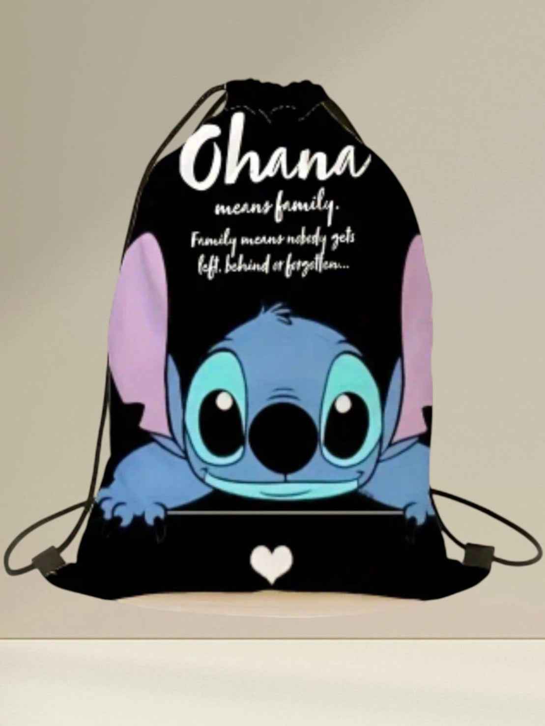 Stitch rugzak met trekkoordsluiting