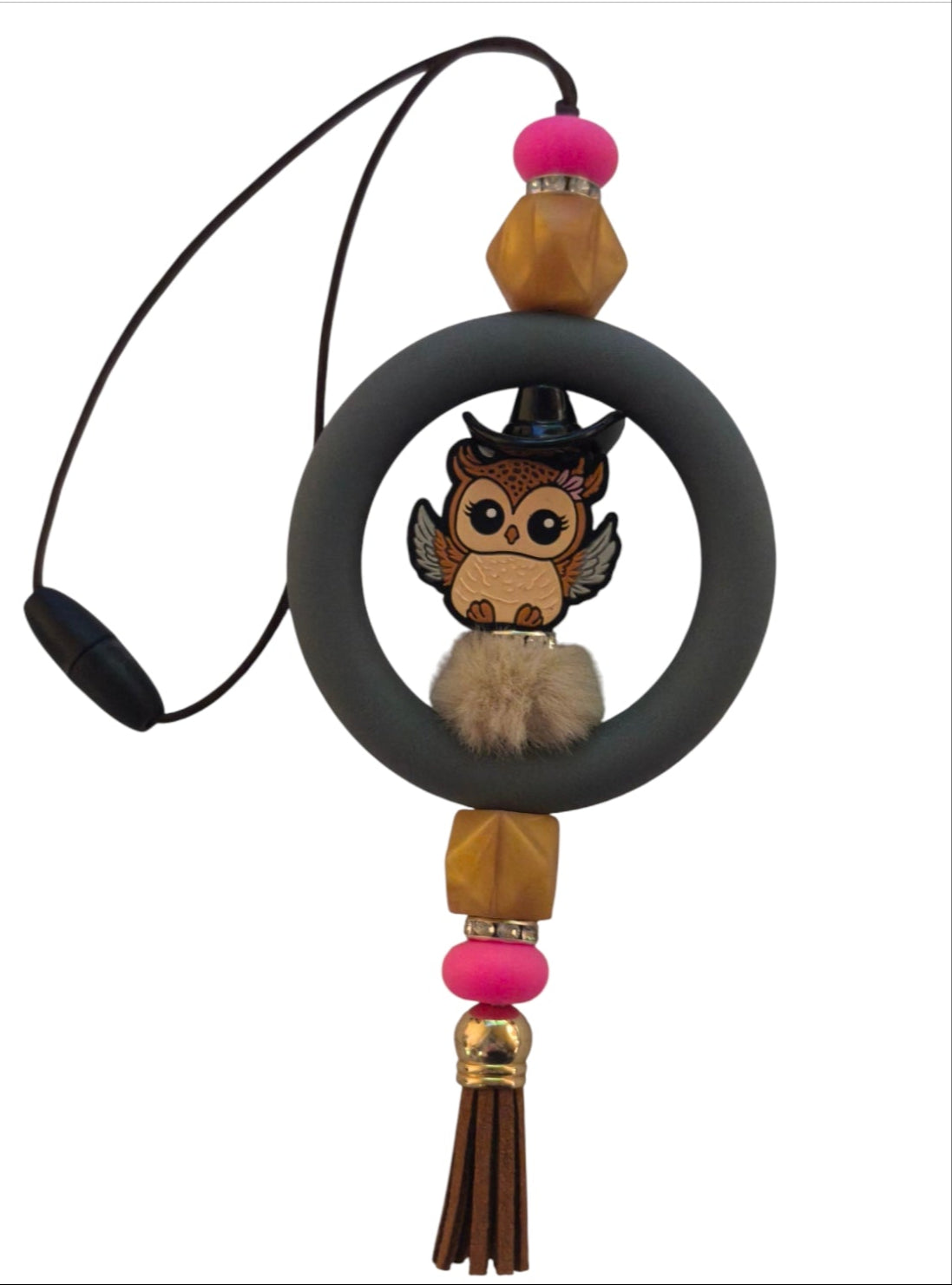 Handgemaakte achteruitkijkspiegel hanger