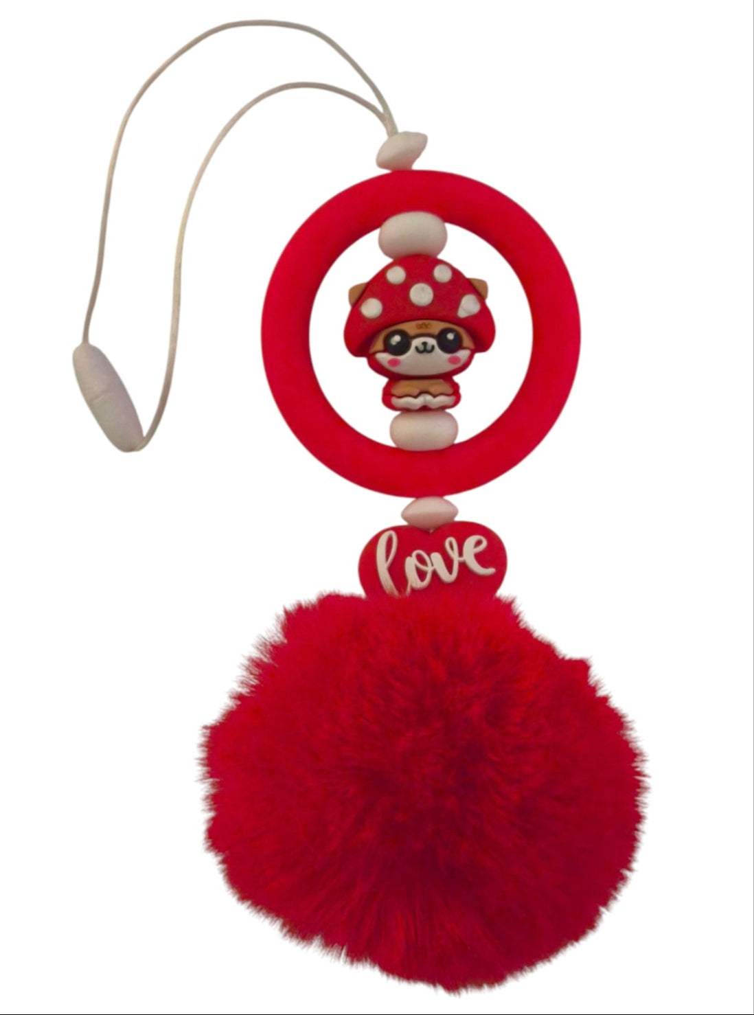 Handgemaakte achteruitkijkspiegel hanger