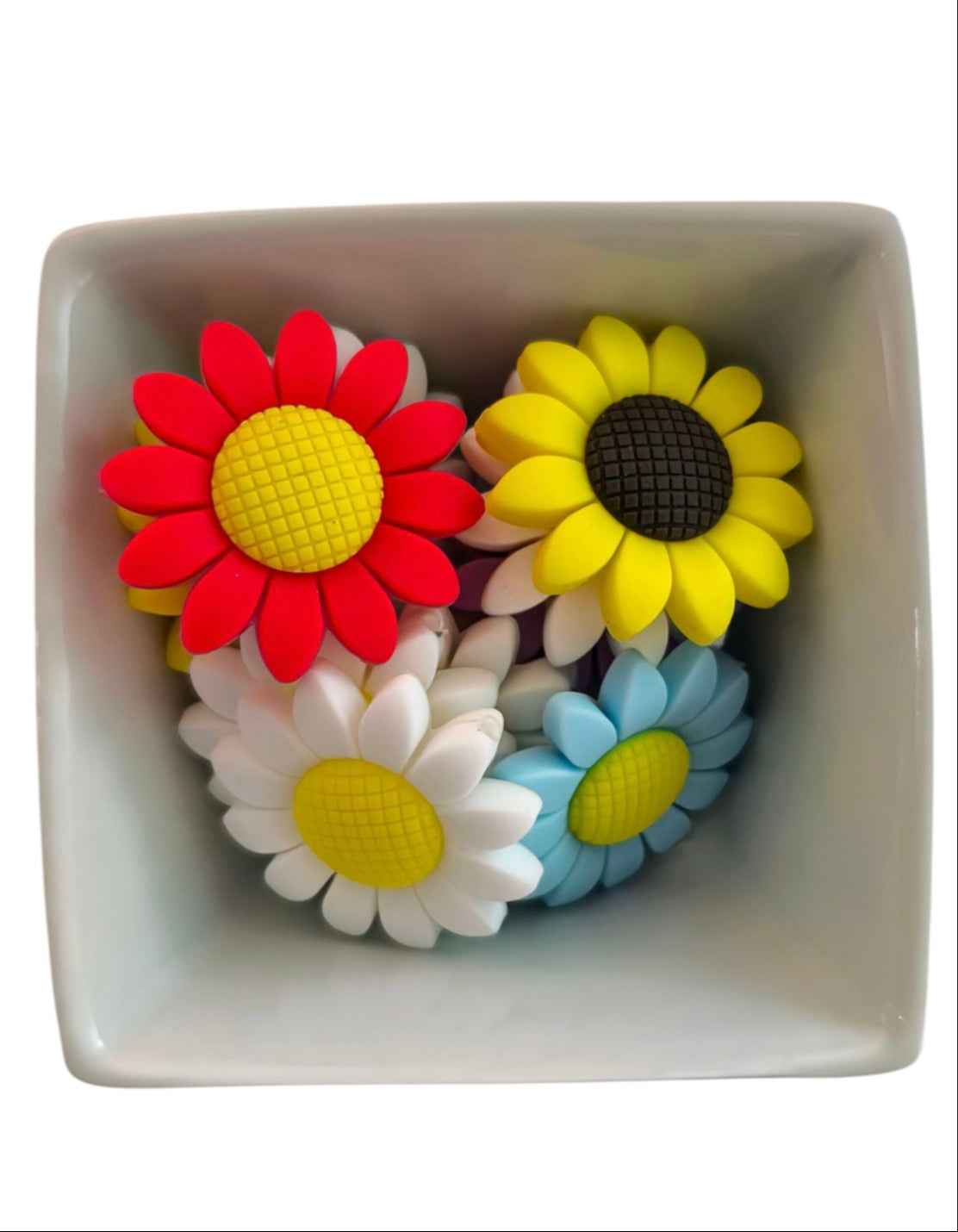 Zonnebloem Kraal van Siliconen – 4 cm | Voor Pennen, Armbanden & DIY