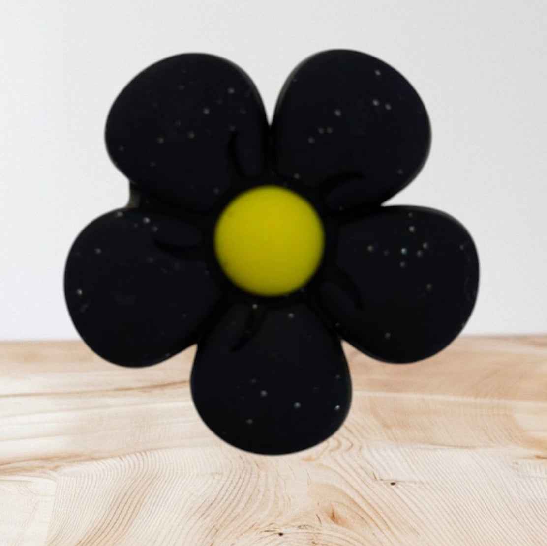 Siliconen Bloemkralen met Glitter – 2,5 cm | Voor Pennen & Armbanden