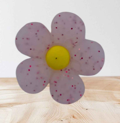 Siliconen Bloemkralen met Glitter – 2,5 cm | Voor Pennen & Armbanden
