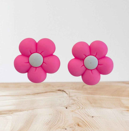Siliconen Bloemkralen – 3 cm | Voor Pennen, Armbanden & DIY Projecten